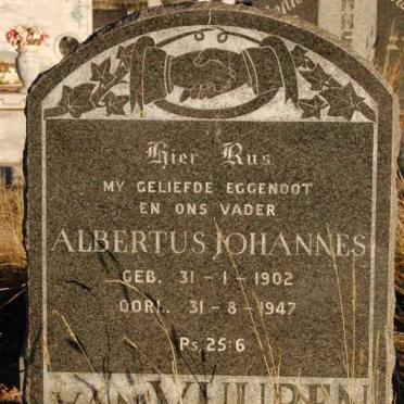 VUUREN Albertus Johannes, van 1902-1947