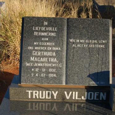 VILJOEN Gertruida Magaretha JEWATZCHEWITZ 1932-1994