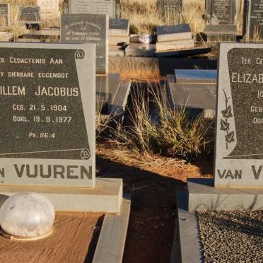 VUUREN Willem Jacobus, van 1904-1977 &amp; Elizabeth Maria STEYN 1906-1988