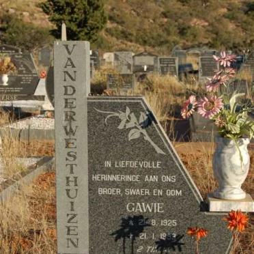 WESTHUIZEN Gawie, van der 1925-1963