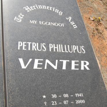 VENTER Petrus Phillupus 1941-2000