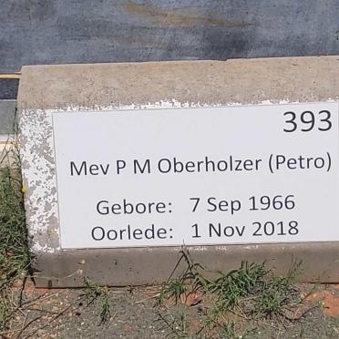 OBERHOLZER P.M. 1966-2018