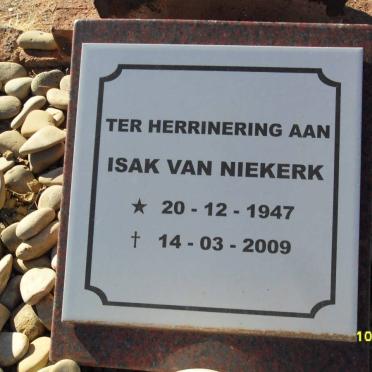 NIEKERK Isak, van 1947-2009