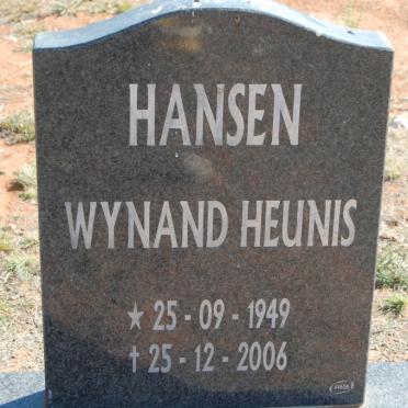 HANSEN Wynand Heunis 1949-2006