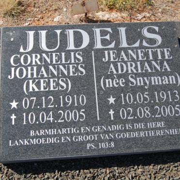 JUDELS Cornelis Johannes 1910-2005 &amp; Jeanette Adriana SNYMAN 1913-2005