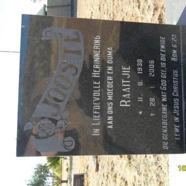 JOOSTE Raaitjie 1930-2006