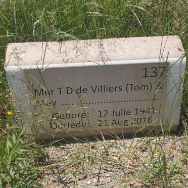 VILLIERS T.D., de 1941-2016