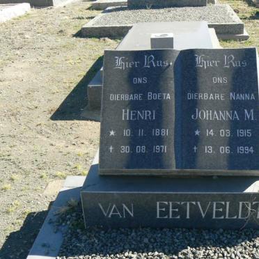 EETVELDT Henri, van 1881-1971 :: VAN EETVELDT Johanna M. 1915-1994