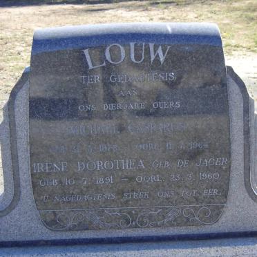LOUW Michael Casparus 1878-1964 &amp; Irene Dorothea DE JAGER 1891-1960