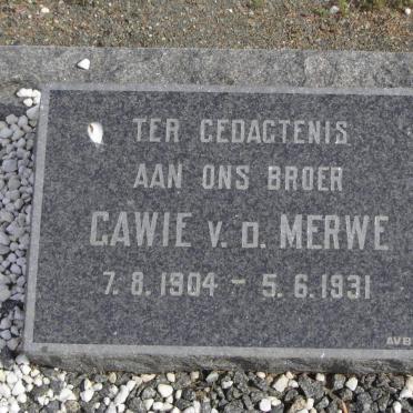 MERWE Gawie, v.d. 1904-1931