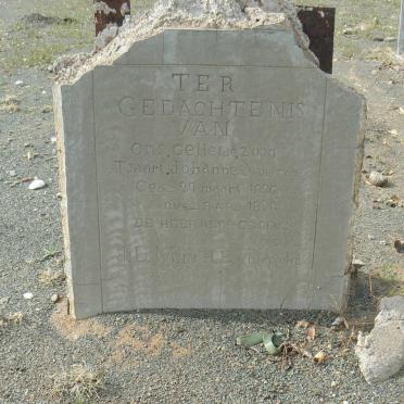 MERWE Tjaart Johannes, van der 1896-1896