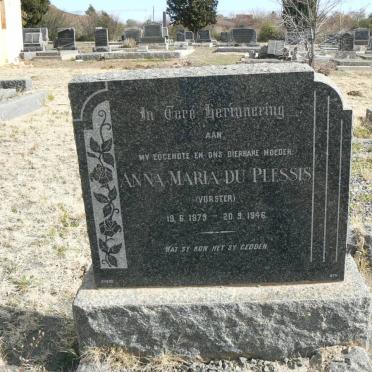 PLESSIS Anna Maria, du nee VORSTER 1879-1946