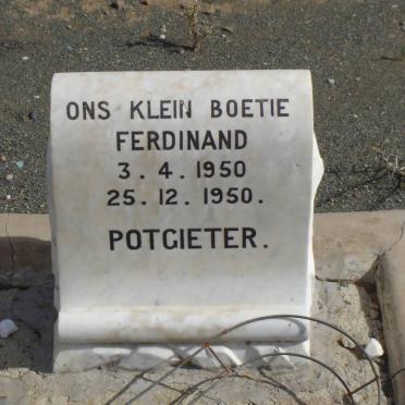 POTGIETER Ferdinand 1950-1950