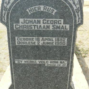 SMAL Johan Georg Christiaan 1852-1900
