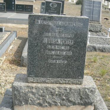VENTER Louisa 1891-1950