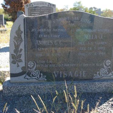 VISAGIE Andries G.C. 1902-1962 &amp; Nella J. J. V. VUUREN 1903-1985