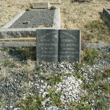 WALT Izaak H., van der 1870-1946 &amp; Hendrina VORSTER 1874-1948