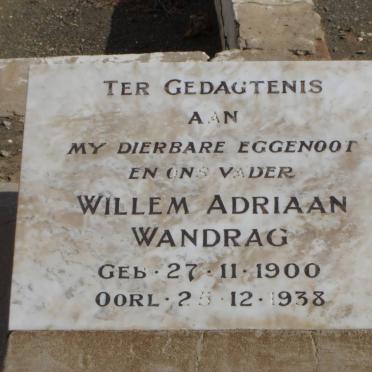 WANDRAG Willem Adriaan 1900-1938