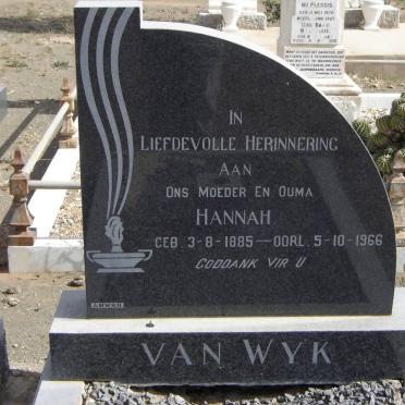 WYK Hannah, van 1885-1966