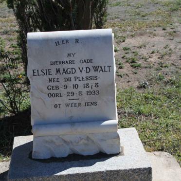 WALT Elsie Magd., v.d. nee DU PLESSIS 1878-1933