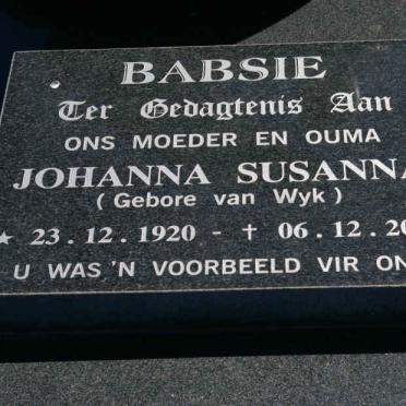 YZELLE Johannes Petrus 1922-1974 &amp; Johanna Susanna VAN WYK 1920-2006