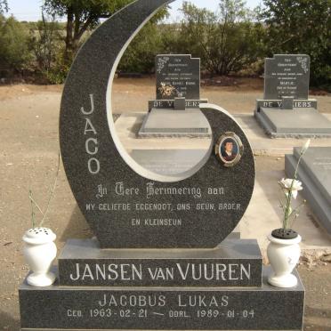 VUUREN Jacobus Lukas, Jansen van 1963-1989