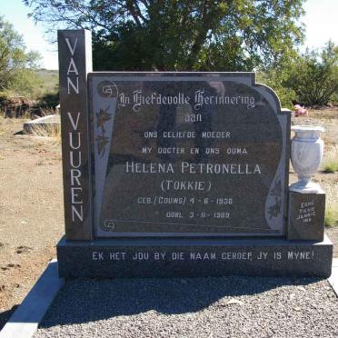 VUUREN Helena Petronella, van 1938-1989