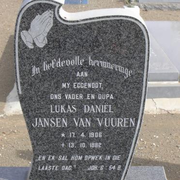 VUUREN Lukas Daniël, Jansen van 1906-1982