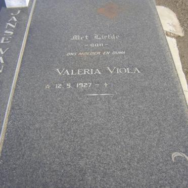 RENSBURG Jan Albertus, Janse van 1924-1986 &amp; Valerie Viola 1927-