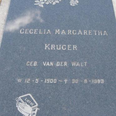 KRUGER Cecelia Margaretha nee VAN DER WALT 1900-1983