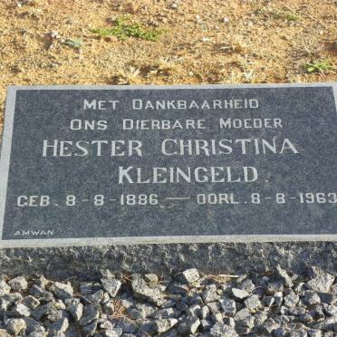 KLEINGELD Hester Christina voorheen DU PLESSIS nee PIEK 1886-1963