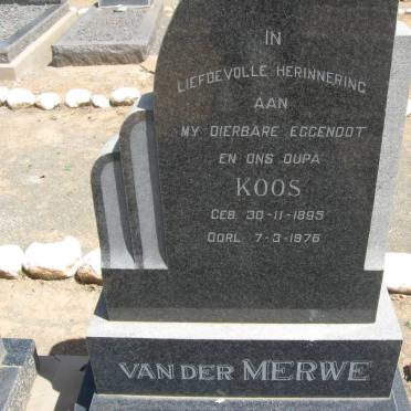 MERWE Koos, van der 1895-1976