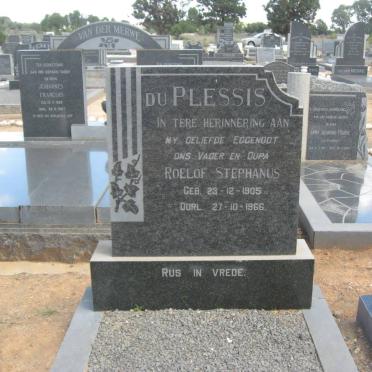 PLESSIS Roelof Stephanus, du 1905-1966