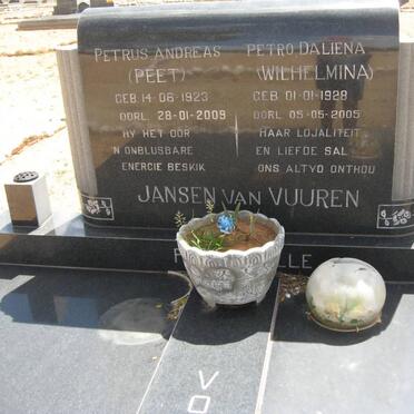 VUUREN Petrus Andreas, Jansen van 1923-2009 &amp; Petro Daliena 1928-2005 _1
