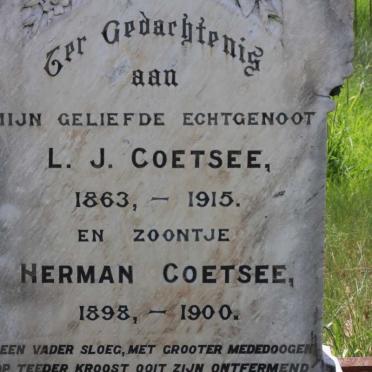 COETSEE L.J. 1863-1915 :: COETSEE Herman 1898-1900