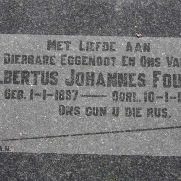 FOURIE Albertus Johannes 1887-1949