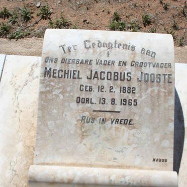 JOOSTE Mechiel Jacobus 1882-1965