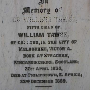 TAWSE William 1855-1889