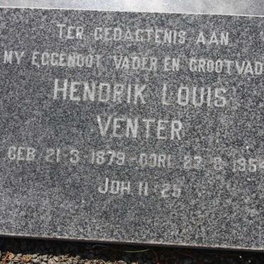 VENTER Hendrik Louis 1879-1954