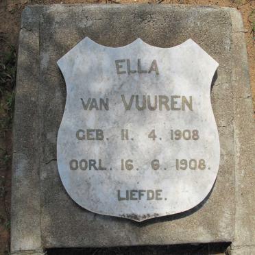 VUUREN Ella, van 1908-1908