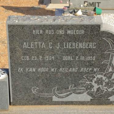 LIEBENBERG Aletta C.J. 1904-1958
