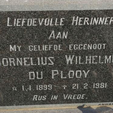 PLOOY Cornelius Wilhelmus, du 1899-1981