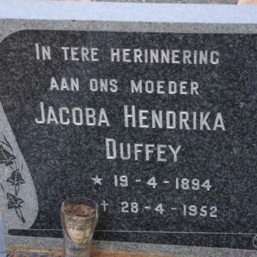 DUFFEY Jacoba Hendrika 1894-1952