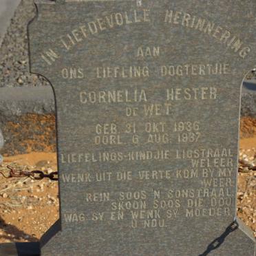 WET Cornelia Hester, de 1936-1937