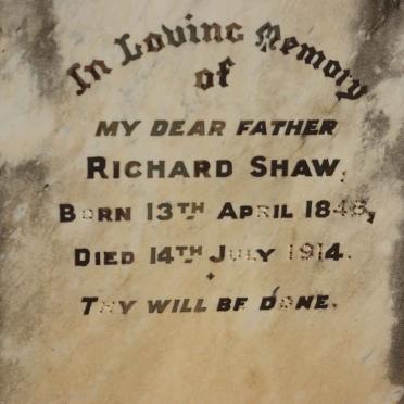 SHAW Richard 1848-1914