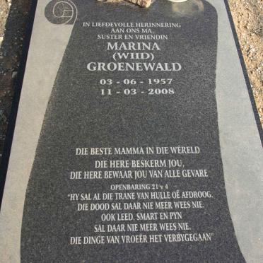 GROENEWALD Marina nee WIID 1957-2008