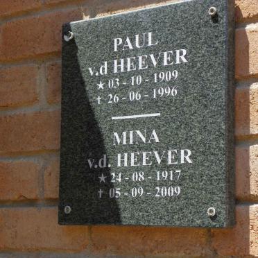 HEEVER Paul, v.d. 1909-1996 &amp; Mina 1917-2009