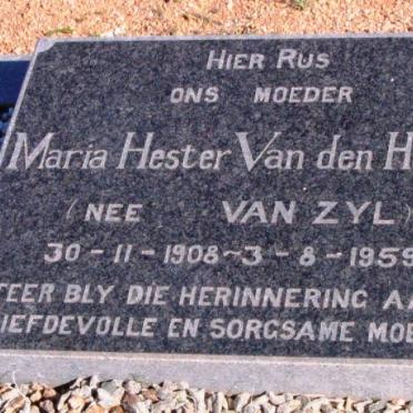 HEEVER Maria Hester, van den nee VAN ZYL 1908-1959
