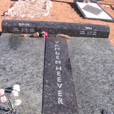 HEEVER Willie, van den 1916-2000 &amp; Tina 1918-2006