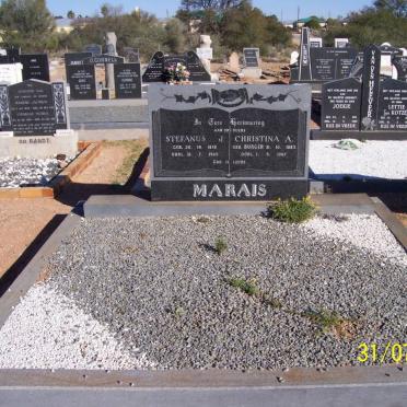 MARAIS Stefanus J. 1878-1969 &amp;  Christina A. BURGER 1883-1967